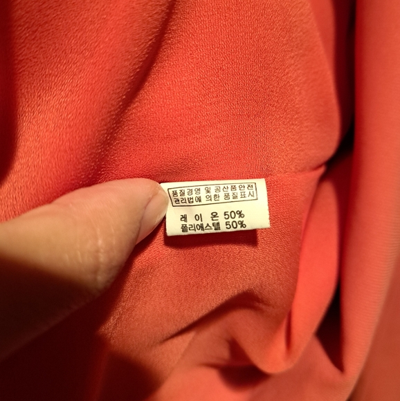 Salmon Pink Women's Blazer - Picture 3 of 5
